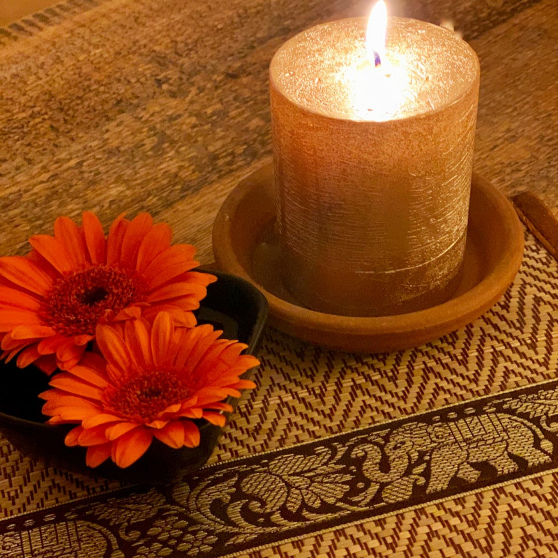 ELEPHANT DINING (S) 6 placemats + 6 coasters with elephant pattern