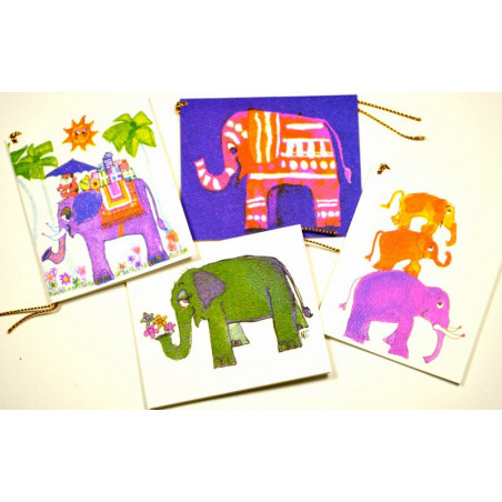 ELEPHANT PYRAMID gift tag